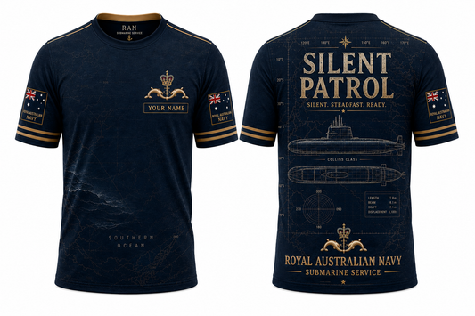 Royal Australian Navy Collins Class Silent Patrol 3D T-Shirt