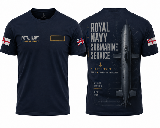 Royal Navy Steel And Shadow Submarine Shirt