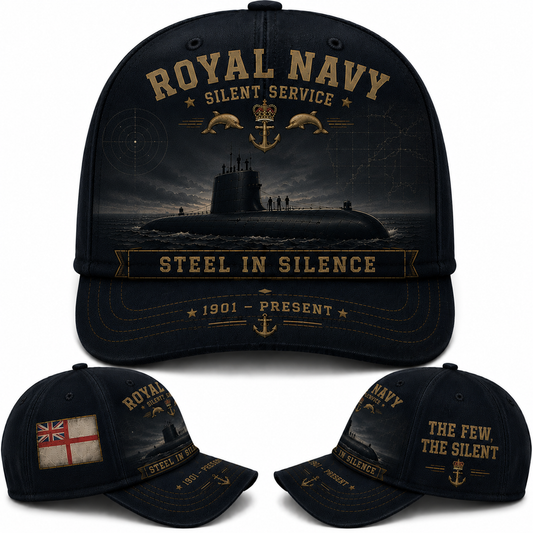 Royal Navy Silent Service Baseball Cap - Steel In Silence Veteran Style