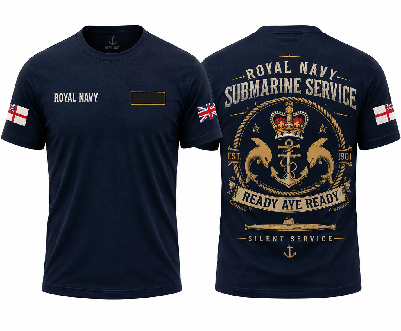 Royal Navy Ready Aye Ready Submarine Shirt