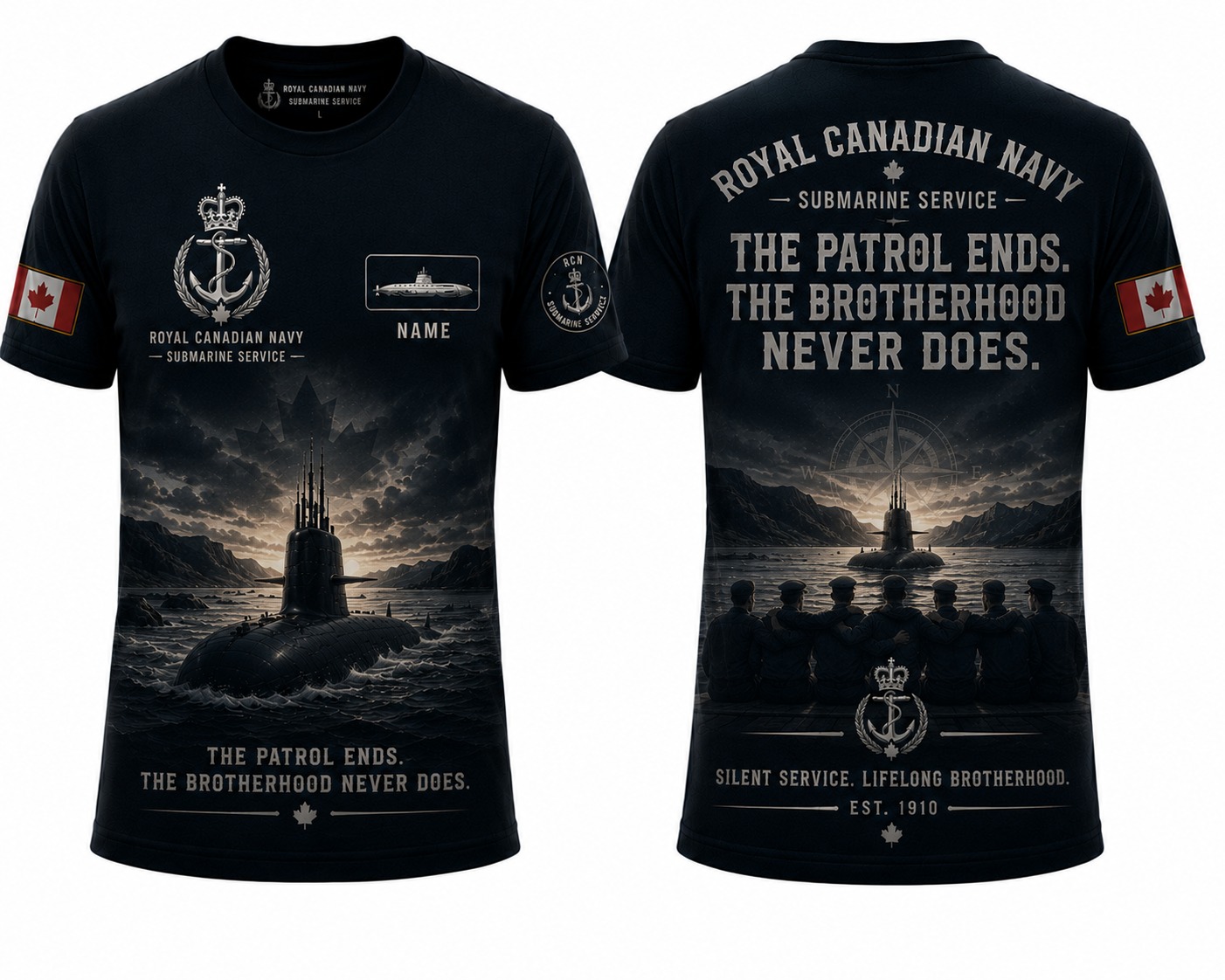 Royal Canadian Navy Brotherhood Never Does 3D T-Shirt