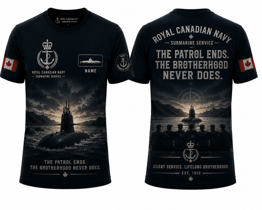 Royal Canadian Navy Brotherhood Never Does 3D T-Shirt