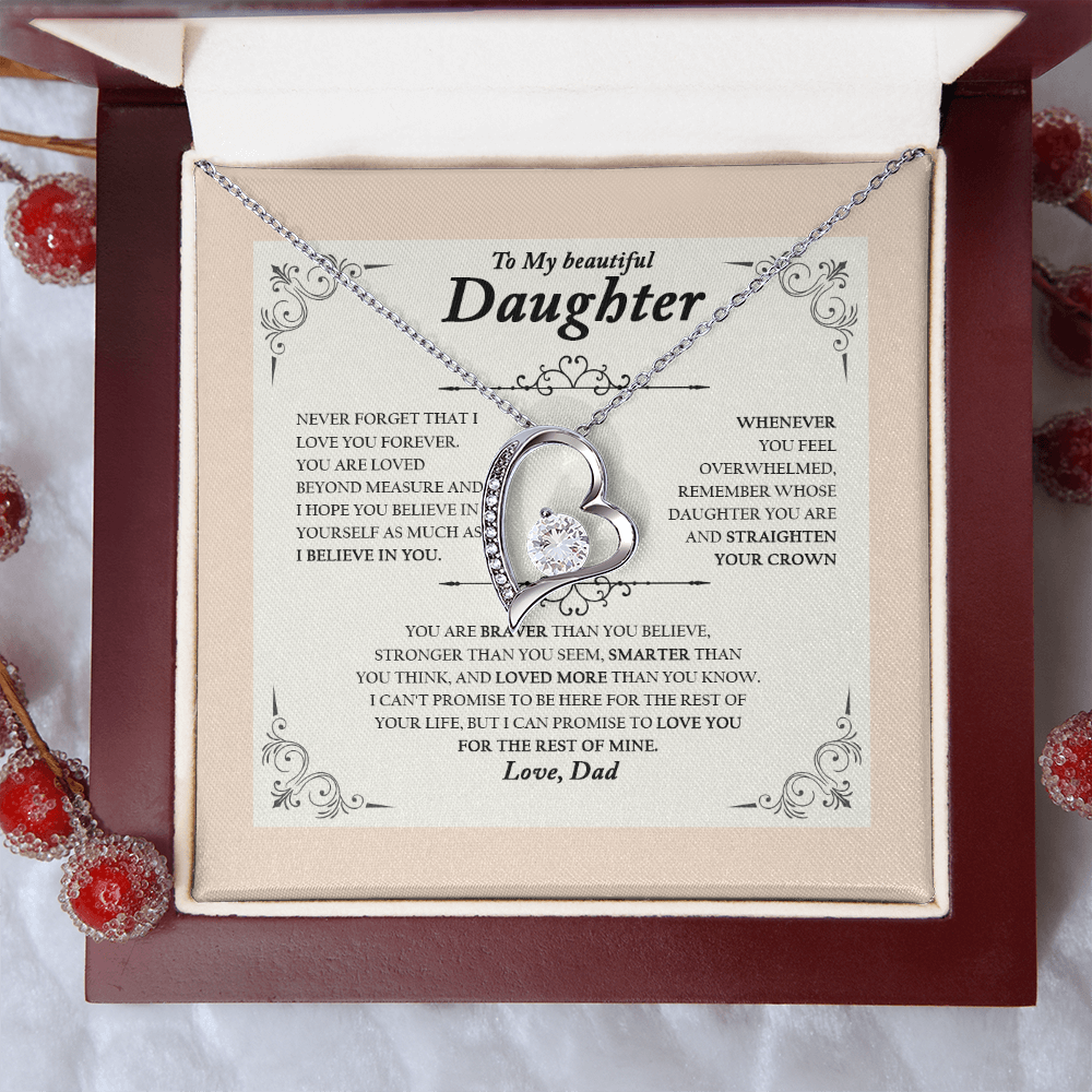 To My Wife, Valentine Day Forever Love Necklace NLSI2301PL10