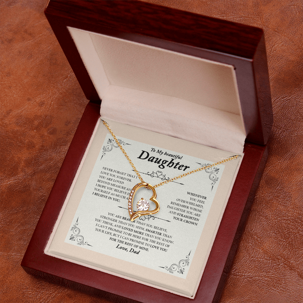 To My Wife, Valentine Day Forever Love Necklace NLSI2301PL10