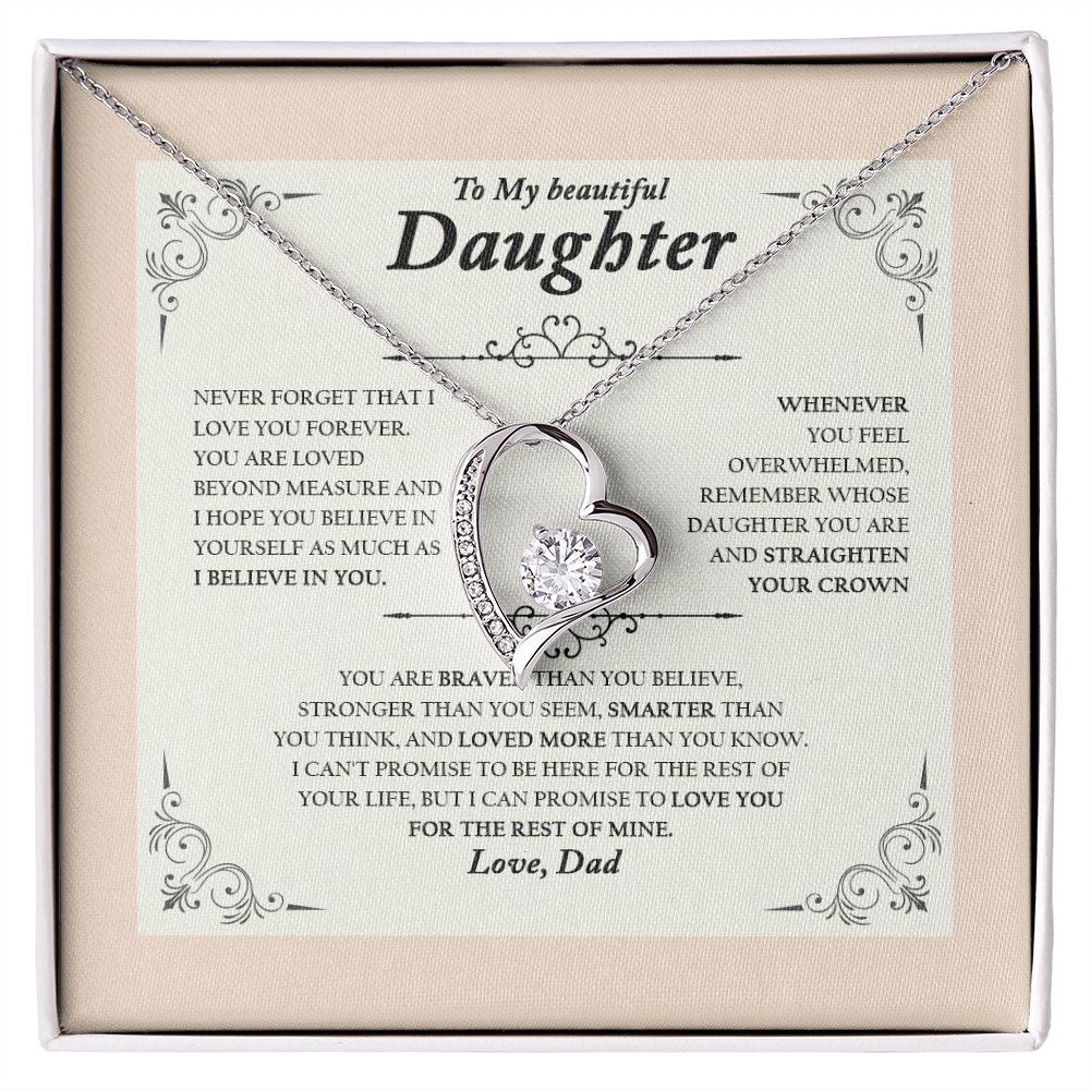 To My Wife, Valentine Day Forever Love Necklace NLSI2301PL10