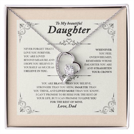 To My Wife, Valentine Day Forever Love Necklace NLSI2301PL10