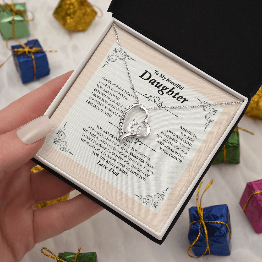 To My Wife, Valentine Day Forever Love Necklace NLSI2301PL10