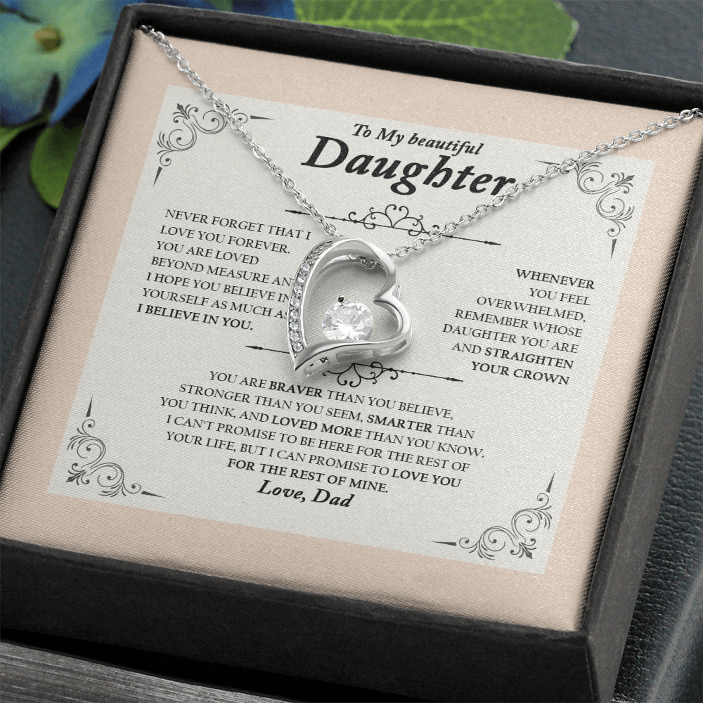 To My Wife, Valentine Day Forever Love Necklace NLSI2301PL10