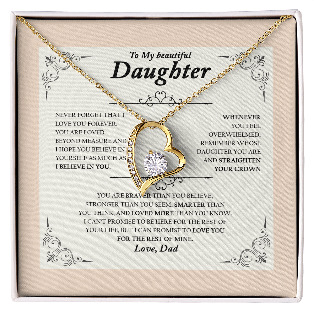 To My Wife, Valentine Day Forever Love Necklace NLSI2301PL10