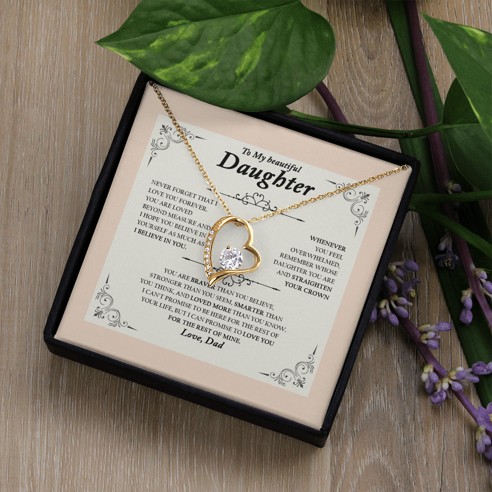 To My Wife, Valentine Day Forever Love Necklace NLSI2301PL10