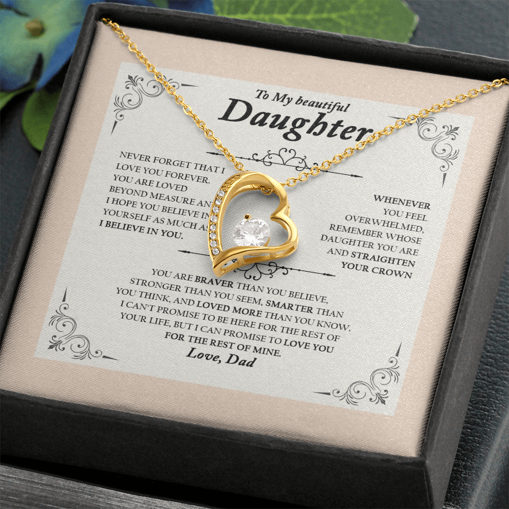 To My Wife, Valentine Day Forever Love Necklace NLSI2301PL10