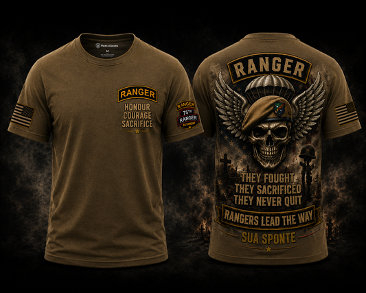 Rangers Lead The Way Memorial Honour Courage Sacrifice 3D T-Shirt