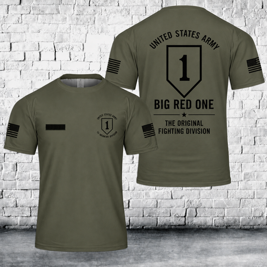 US Army Big Red One "The Original Fighting Division" 3D T-Shirt