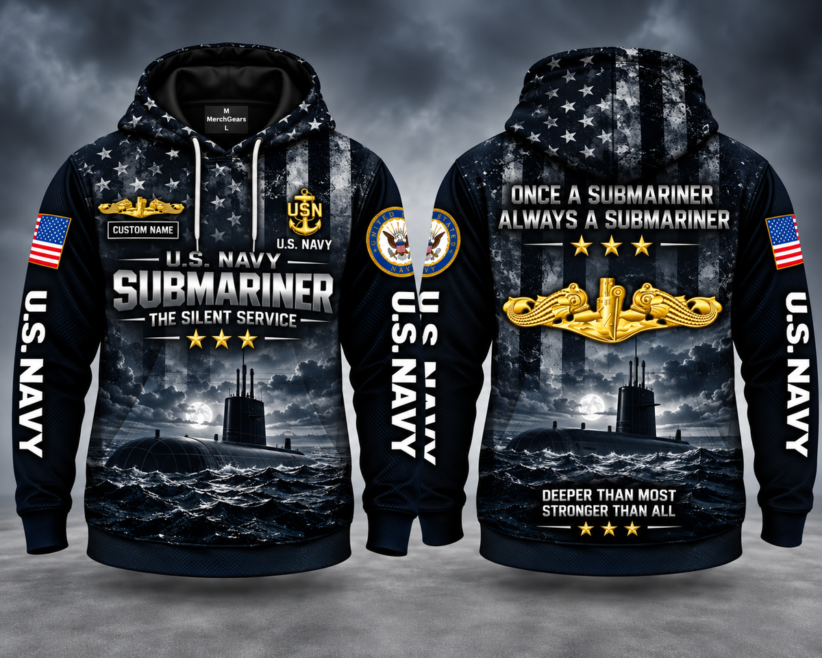 US Navy Submariner Deeper Than Most 3D Hoodie - The Silent Service