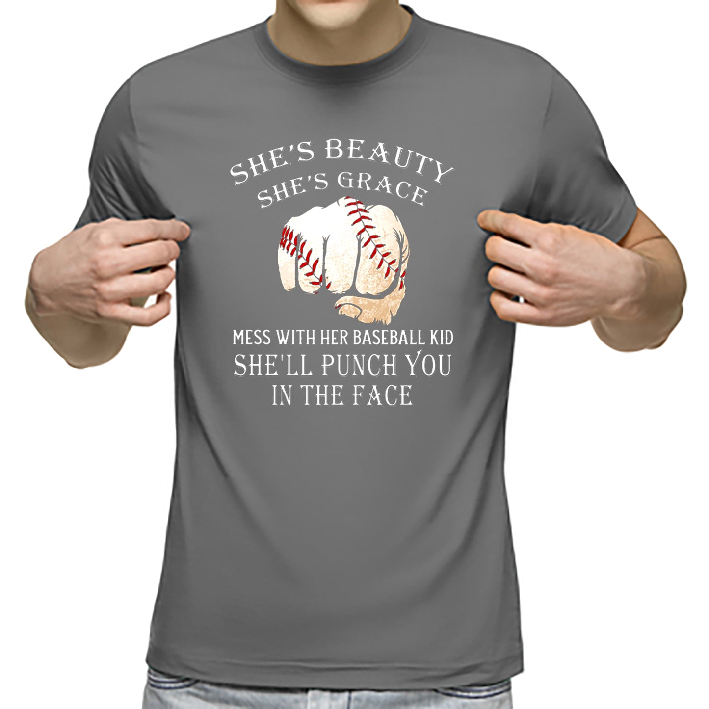 Baseball (Sport) Punch You In the Face Classic Unisex T-Shirt Gildan 5000 (Made In US)