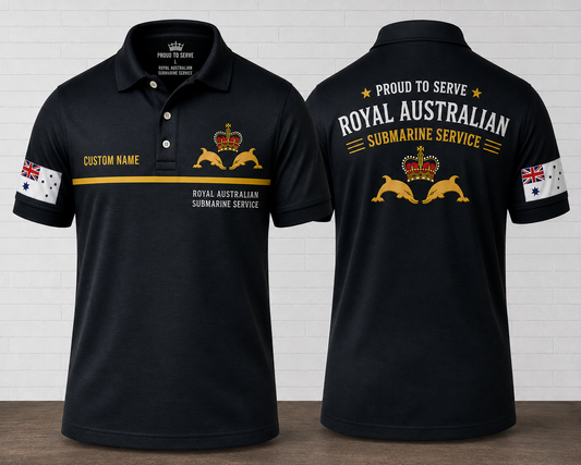 Custom Royal Australian Submarine Service Polo Shirt