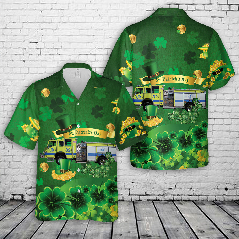 Denver Station 32 - DIA ARFF Station 2, St Patrick's Day Hawaiian Shirt