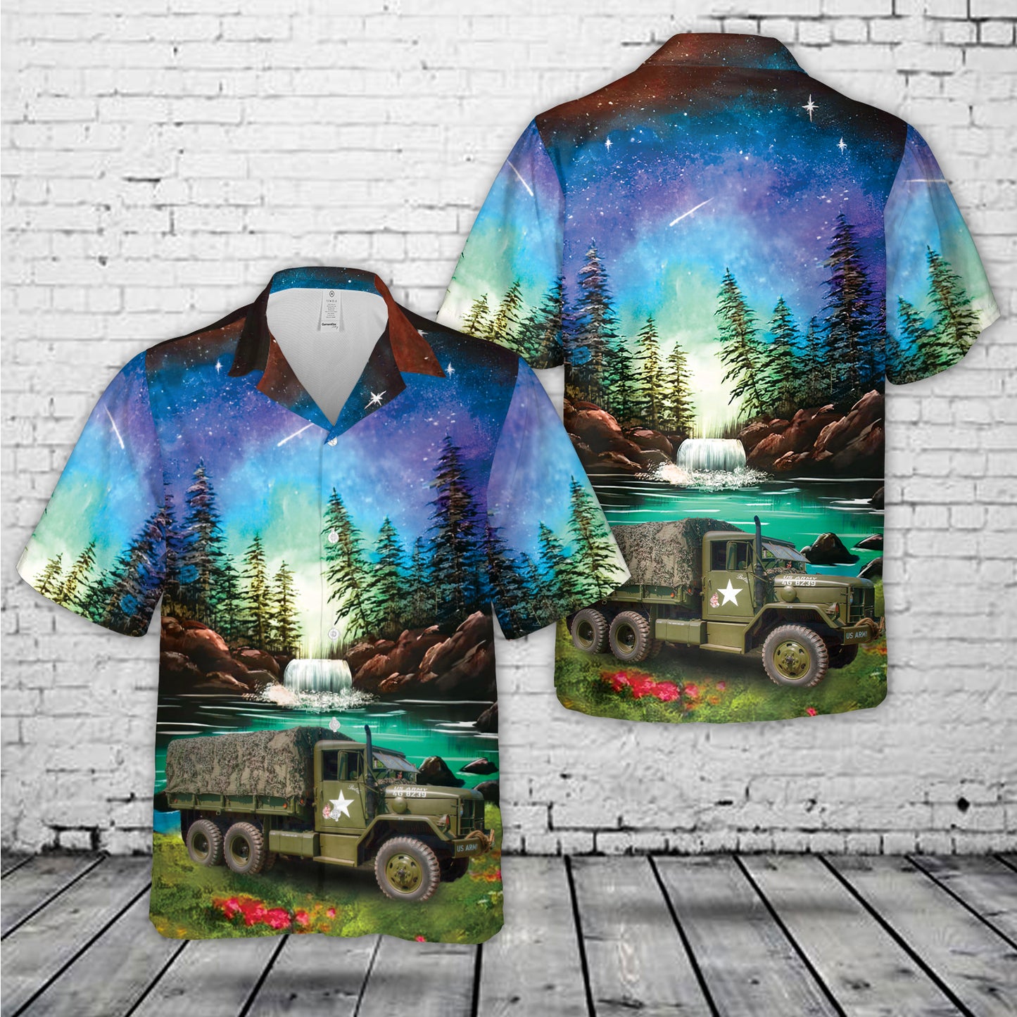 ex-US army M35A2 truck from the 1950's Hawaiian Shirt