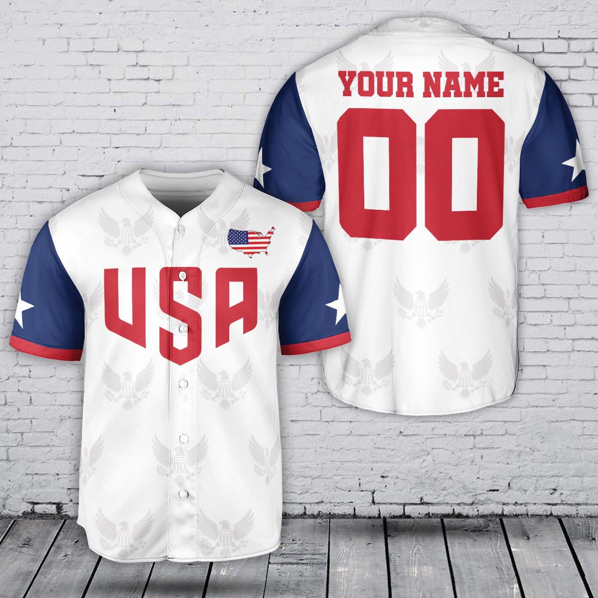 Custom USA Team Sport Baseball Jersey