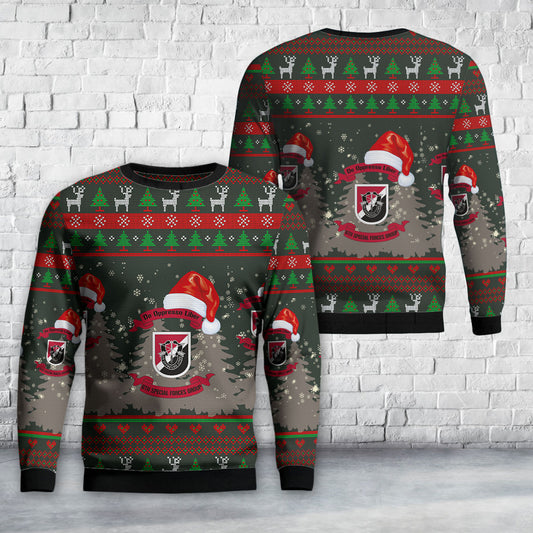 US Army Special 6th Special Forces Group (6th SFG)(A) Christmas Sweater