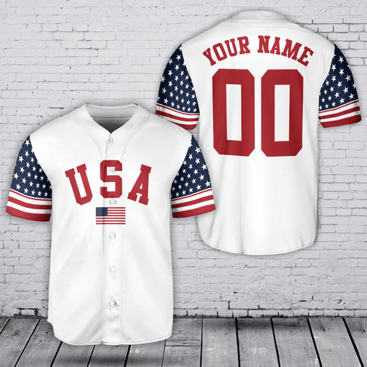 Custom USA Team Sport Baseball Jersey