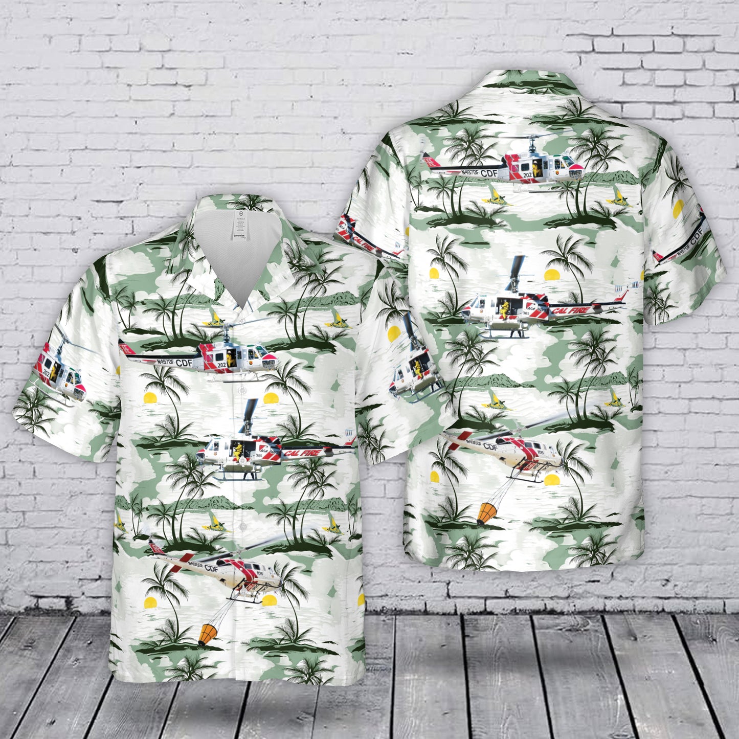 CAL FIRE Super Huey Hawaiian Shirt