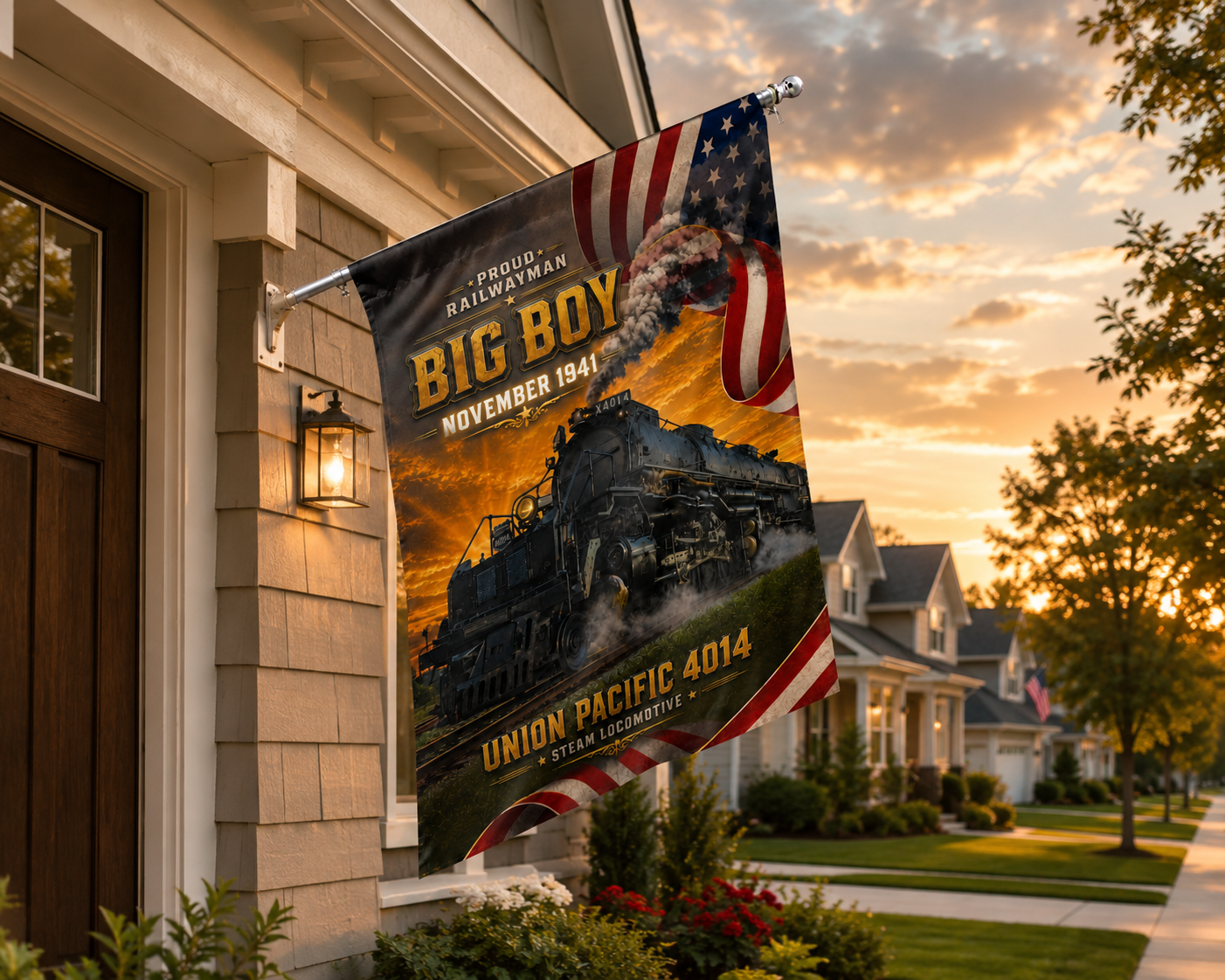 Union Pacific Steam Locomotive 4014 BIG BOY House Flag