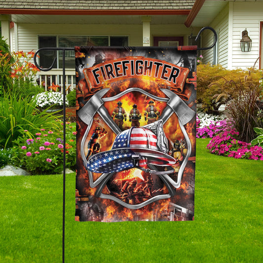 Firefighter Maltese Cross Brotherhood House Flag