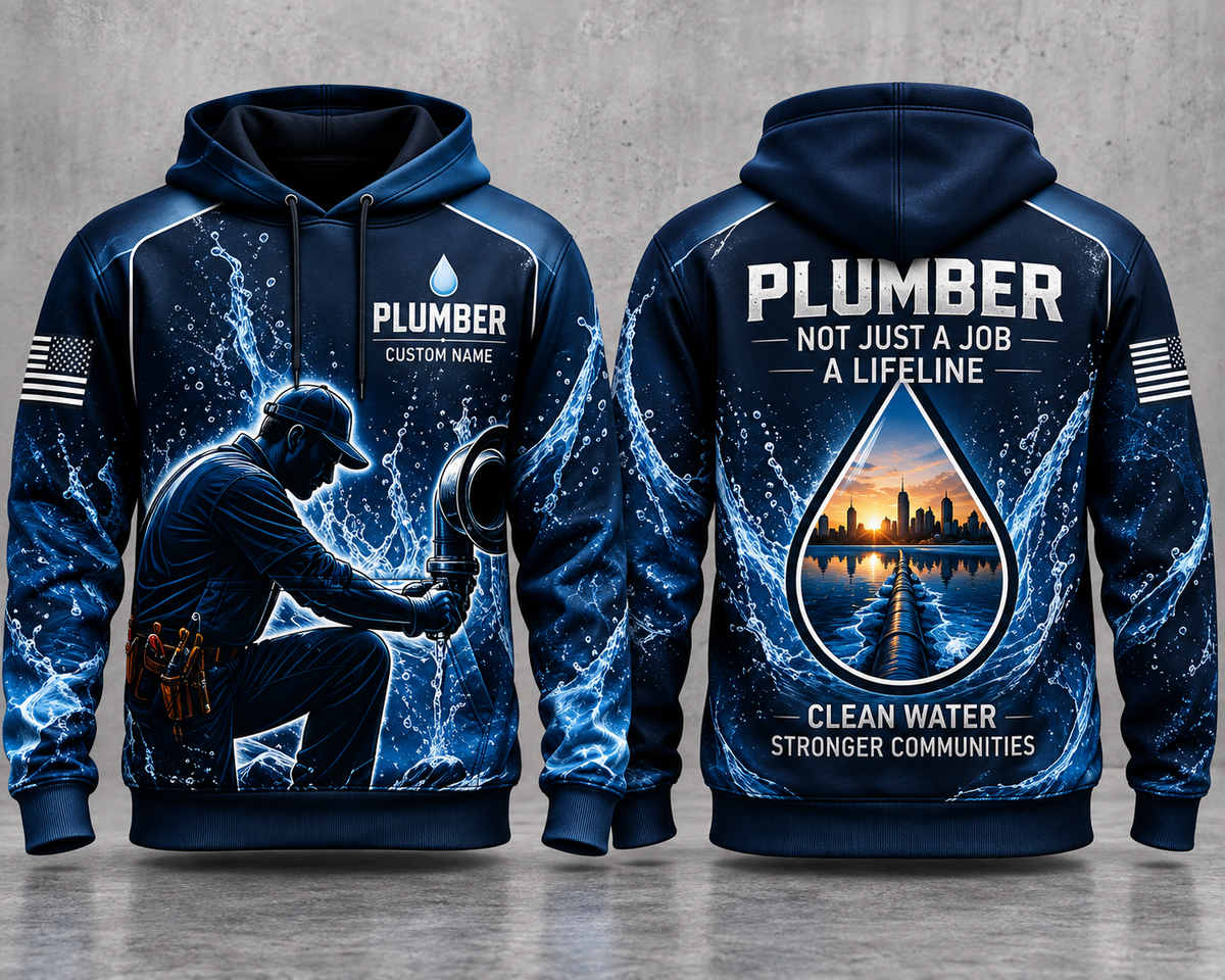 Personalized Plumber 3D Hoodie - Not Just a Job, A Lifeline
