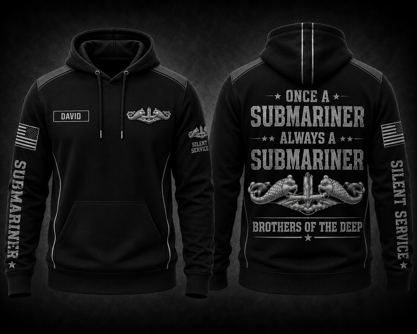 Custom Name Once A Submariner Always A Submariner Silent Service 3D Hoodie