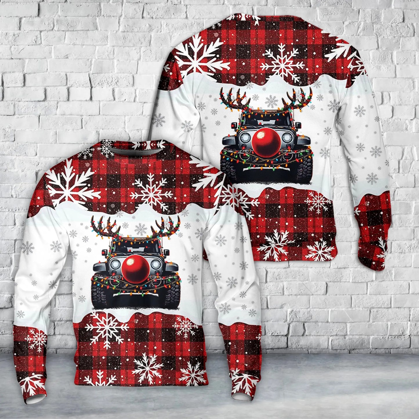 Offroading SUV AOP Christmas Sweater