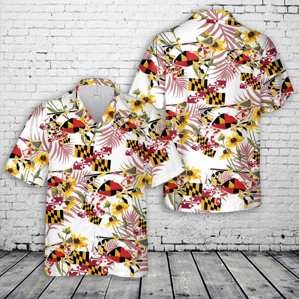 Maryland Crab Lacrosse Hawaiian Shirt