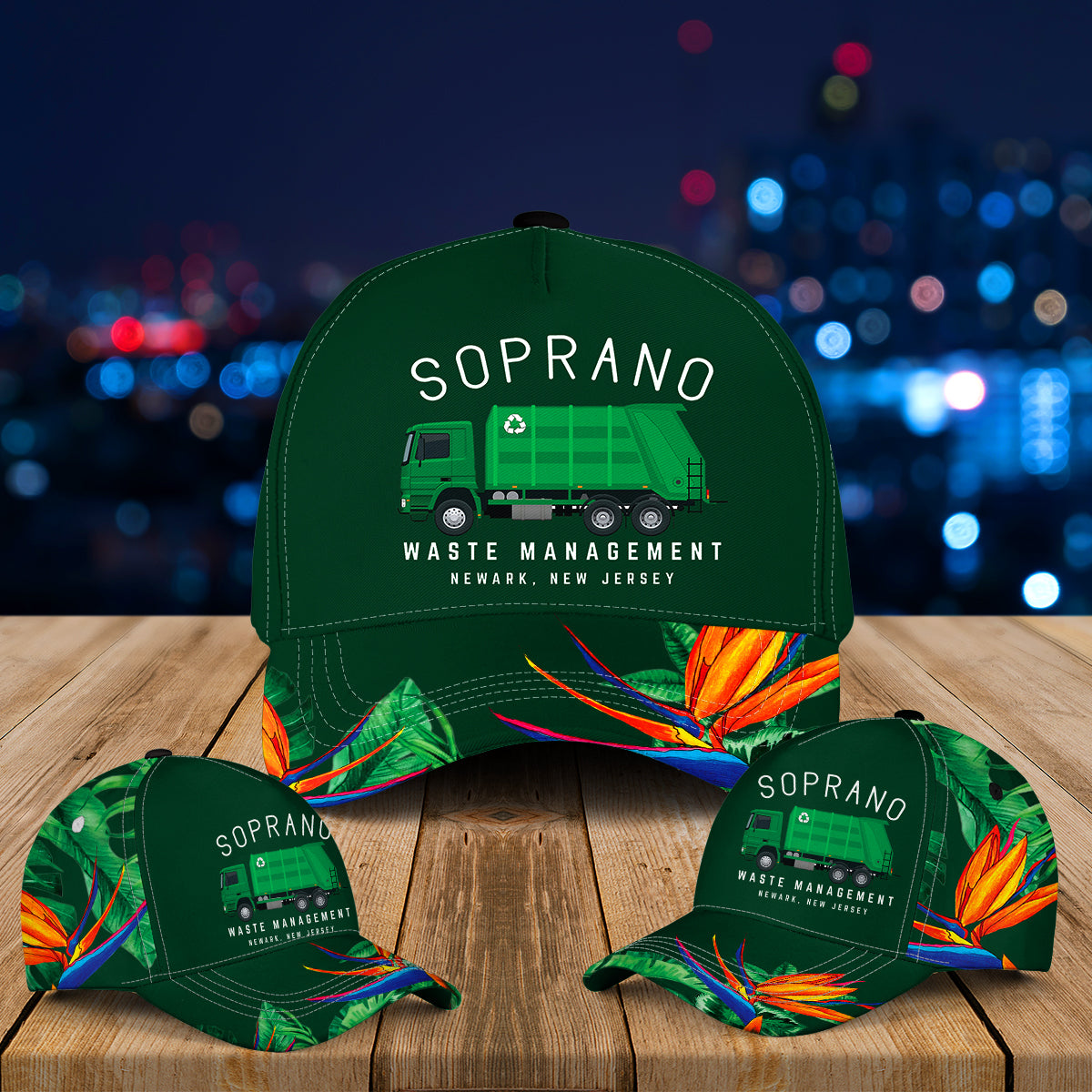 Soprano Waste Management Newark New Jersey Baseball Cap