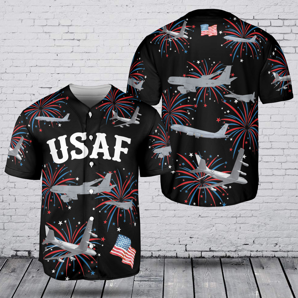 USAF KC-135 Stratotanker 250th Anniversary, 4th of July Baseball Jersey