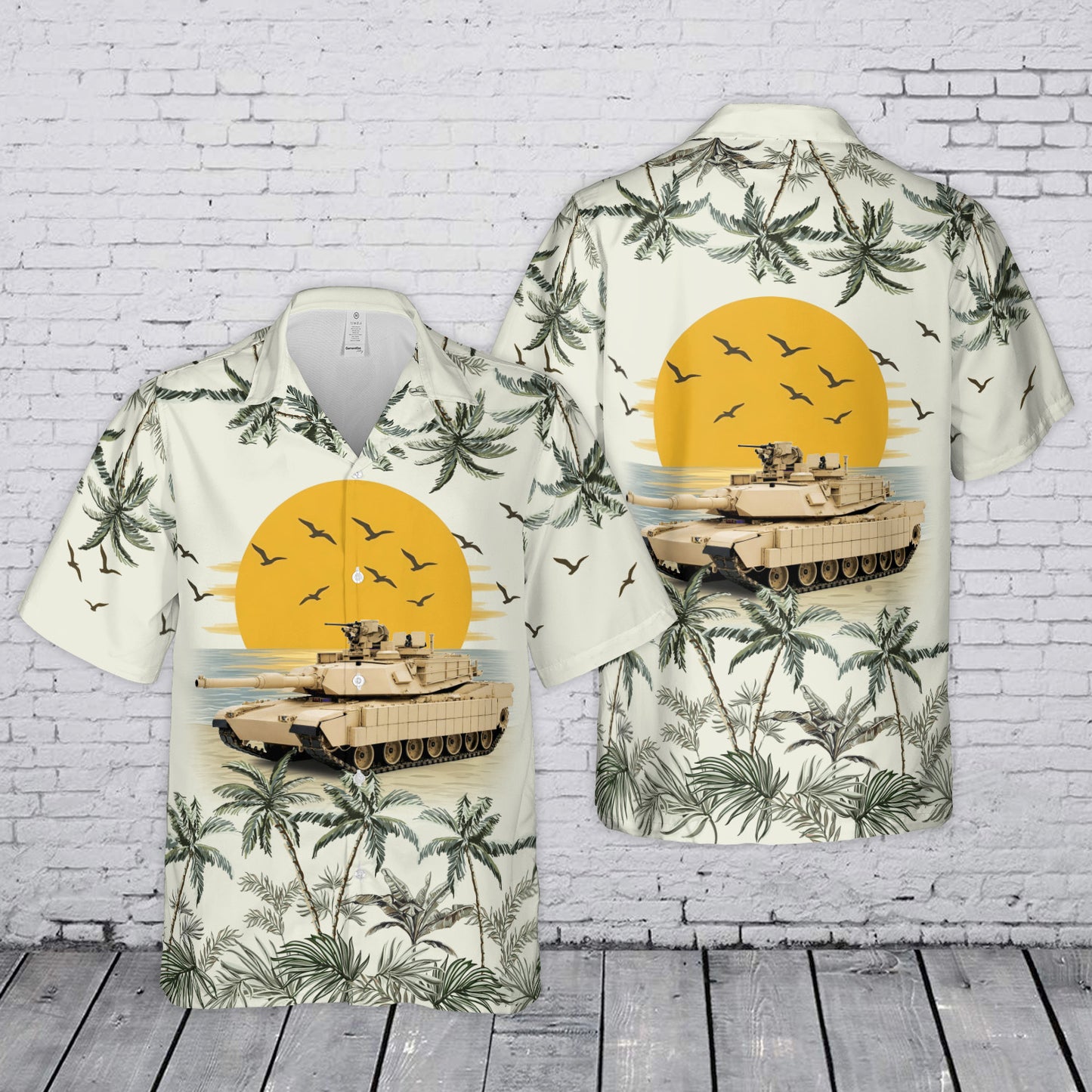 US Army M1 Abrams Hawaiian Shirt