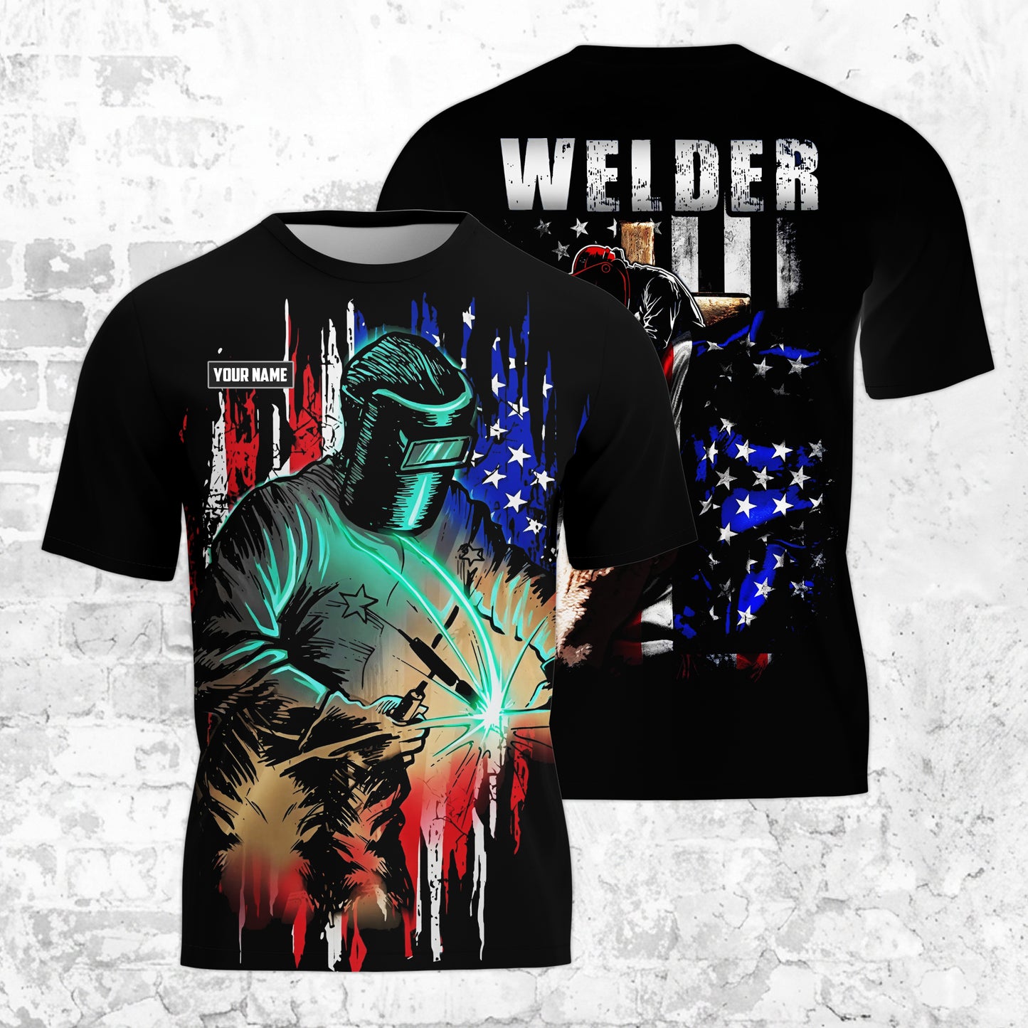 Custom Welder Apparel, Father's Day 3D T-shirt