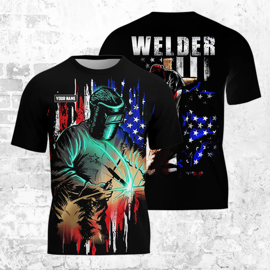 Custom Welder Apparel, Father's Day 3D T-shirt