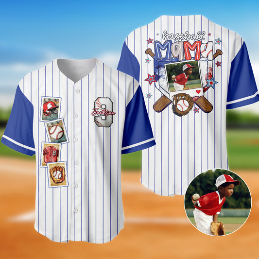 Custom Baseball Mom, Mother's Day Baseball Jersey