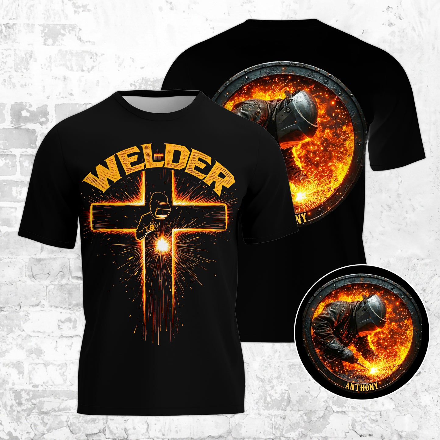 Custom Welder Apparel, Father's Day 3D T-shirt