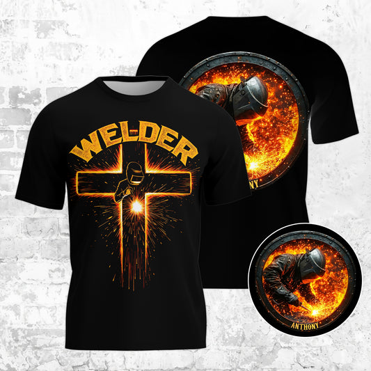 Custom Welder Apparel, Father's Day 3D T-shirt