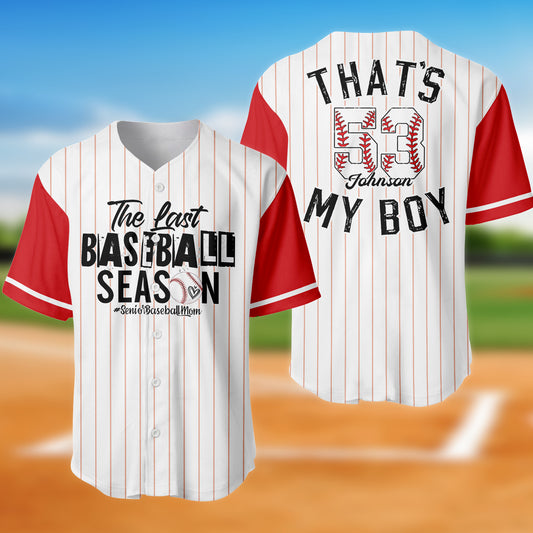 Custom Baseball Mom, Mother's Day Baseball Jersey