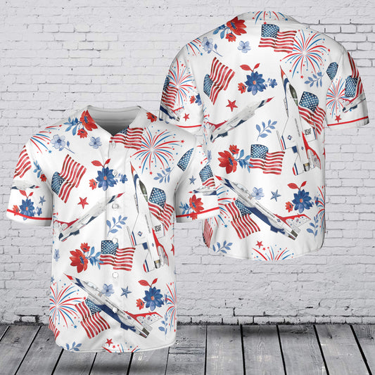 USAF Thunderbirds 250th Anniversary, 4th of July Baseball Jersey