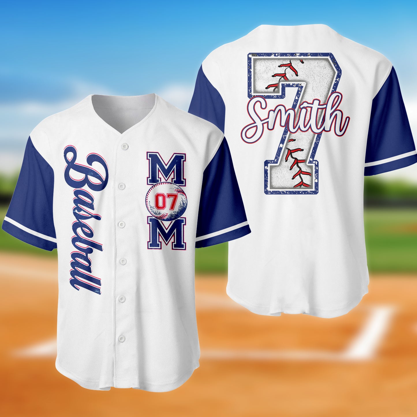 Custom Baseball Mom, Mother's Day Baseball Jersey