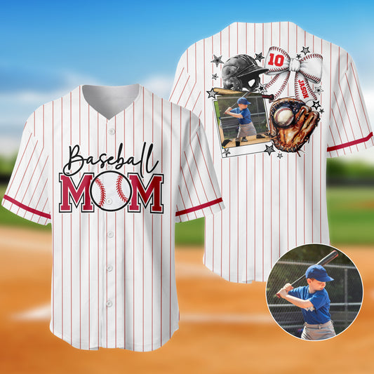 Custom Baseball Mom, Mother's Day Baseball Jersey