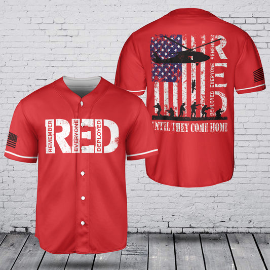 Remember Everyone Deployed (RED Friday) Military Baseball Jersey