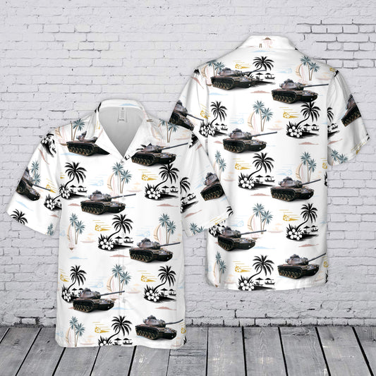 M60 Patton Cold War & Vietnam Era Tanks Hawaiian Shirt