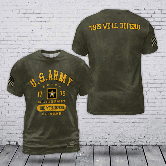 US Army This We'll Defend 3D T-Shirt