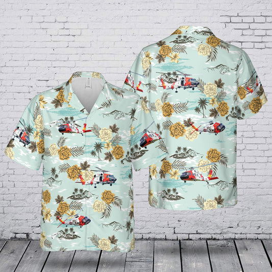 Tropical Island MH-60 Jayhawk (SAR) Hawaiian Shirt