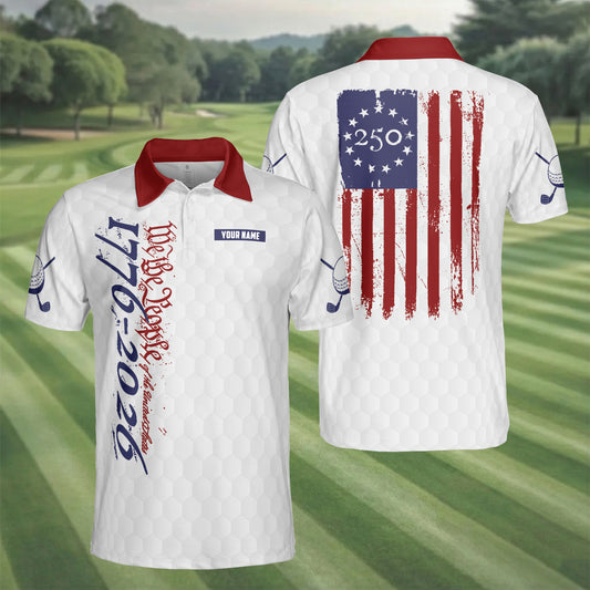 1776-2026 USA 250th Anniversary Golf  Polo Shirt