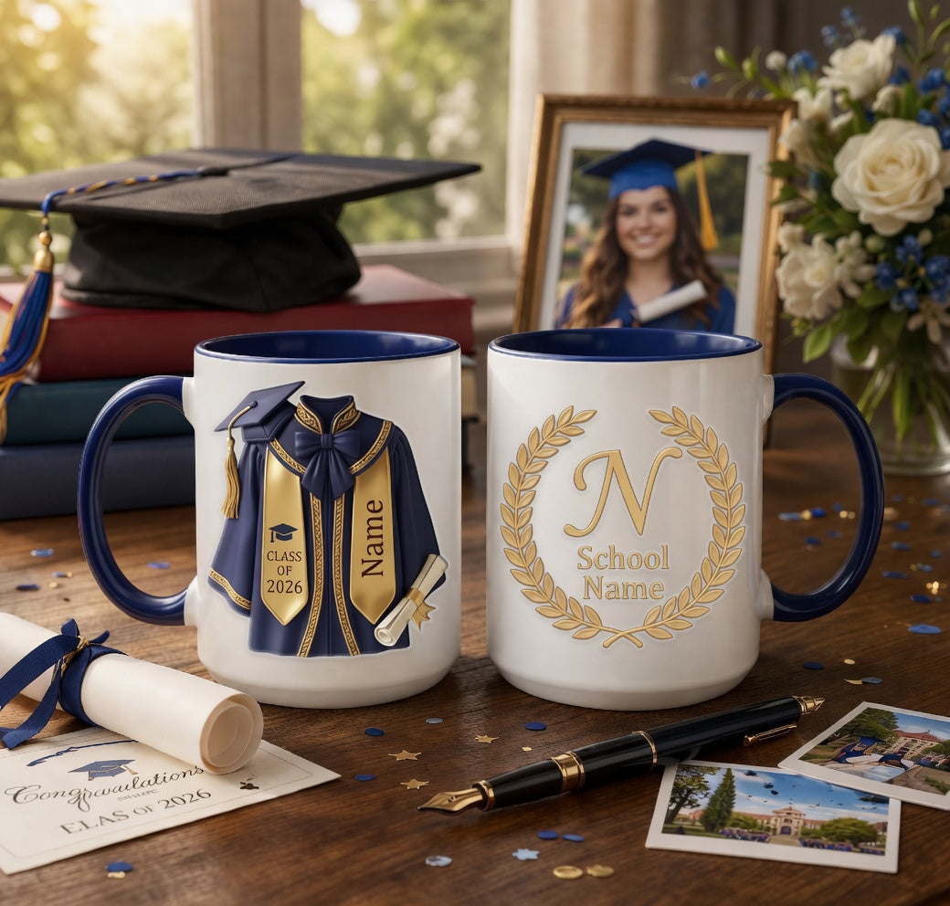 Personalized Graduation Mug , Class of 2026 Mug, Congrats Grad Gift, Celebration Graduation Gift
